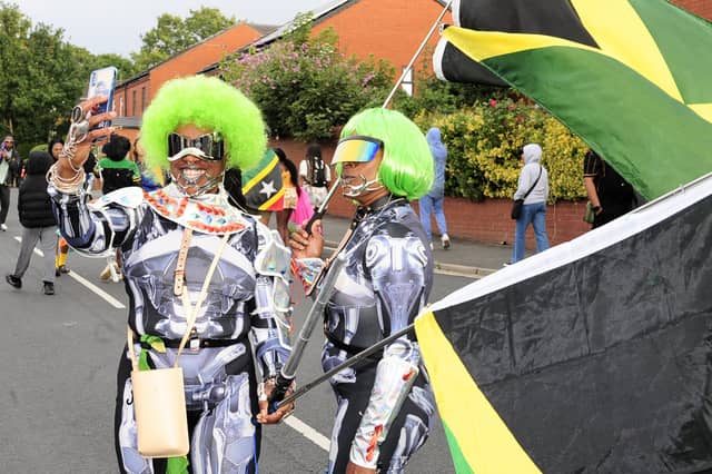 The first colourful event of the Leeds West Indian Carnival took to the streets of Chapeltown this morning.
