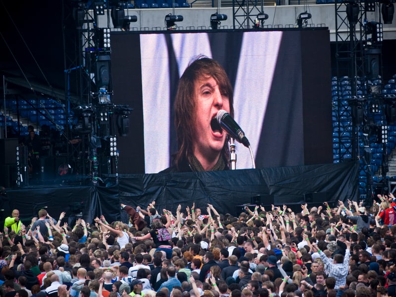Coventry rock band The Enemy opened proceedings at Oasis' Murrayfield concert in 2009.