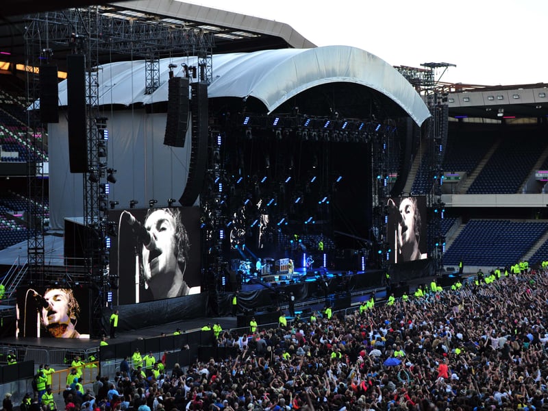 The Murrayfield concert was part of a tour to promote Oasis' last album, 'Dig Out Your Soul'.
