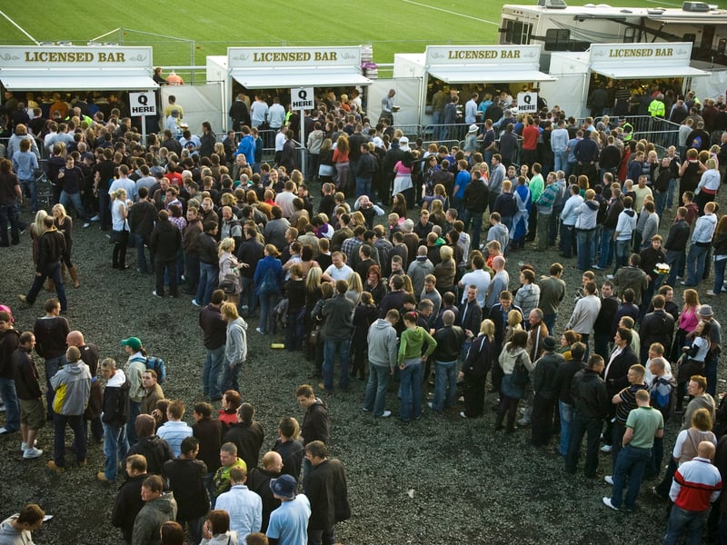 Thirsty fans formed huge queues to buy a pint or two from the Murrayfield bars.