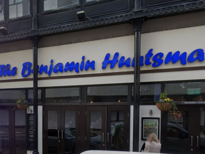 The Benjamin Huntsman in Sheffield is named after the inventor of the crucible steel-making process, which helped to put Sheffield on the map. Despite Huntsman not wanting fame, he became a known individual who now has a bronze statue dedicated to him in Meadowhall shopping centre. Steel inspired sculptures can be found inside of the Wetherspoons pub.
