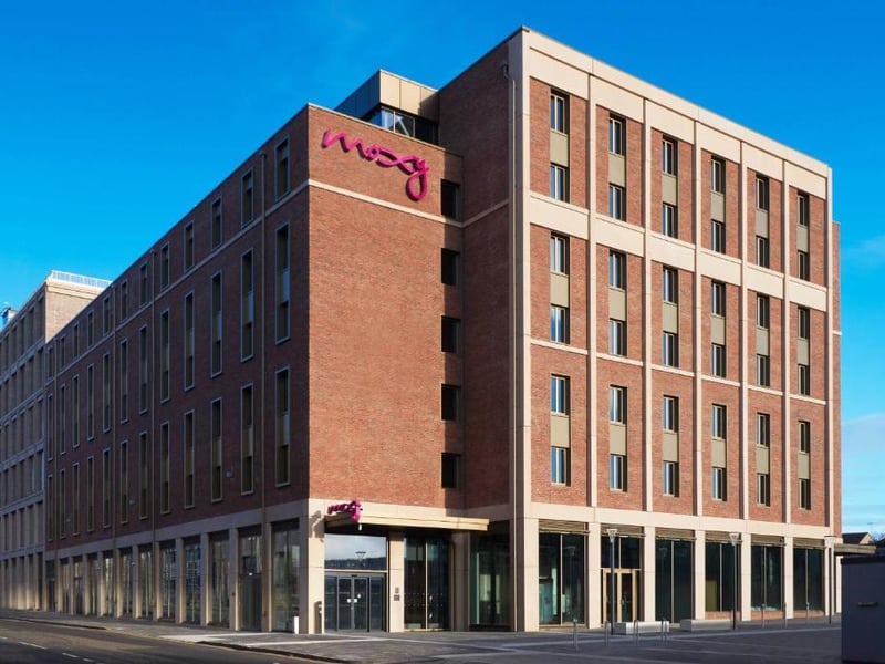 The Moxy Edinburgh Fountainbridge is a 4 star hotel on Freer Gait, just a half hour walk from Murrayfield Stadium.