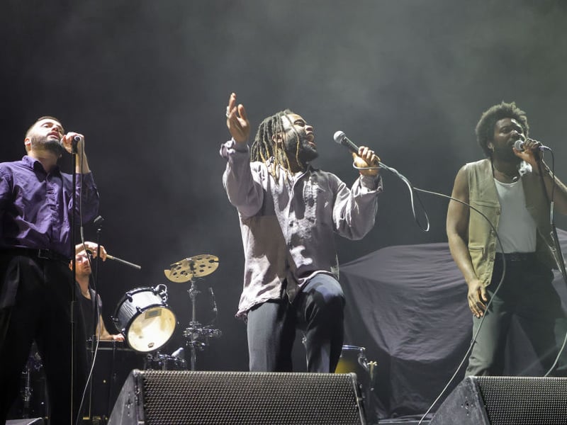 If Oasis are looking for some local talent to join them at Murrayfield they couldn't do much better than Edinburgh's Young Fathers. The intense Mercury Prize-winners have a fearsome reputation as a live band and have a sound that could fill the biggest of stadia.