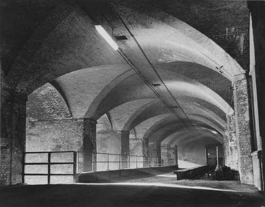 Deep within the Dark Arches. Pictured in January 1968.