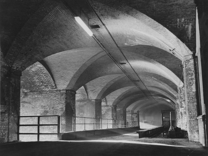 Deep within the Dark Arches. Pictured in January 1968.