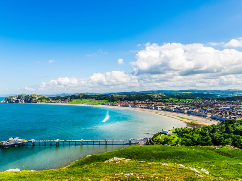 Llandudno in Wales, rounds off the top five towns for fish and chips with an overall destination score of 78%.