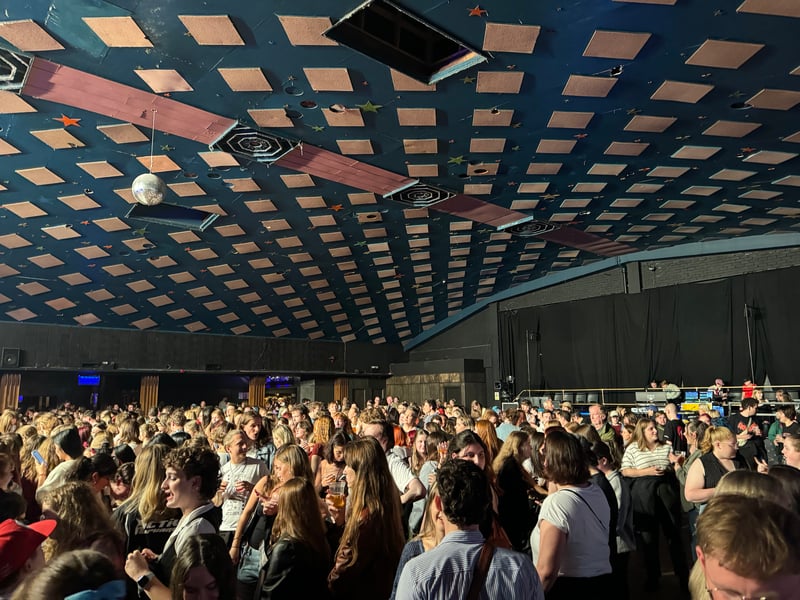 The Barrowland crowd wait for Girl in Red to take to the stage.