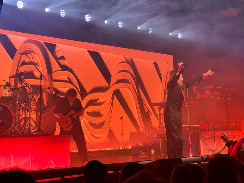 The fans were in great voice, singing along to every song.
