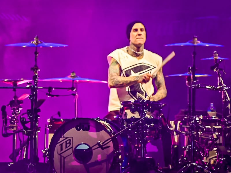 Blink-182 drummer Travis Barker.