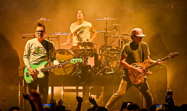 Blink-182 were playing the first of two shows at the OVO Hydro.