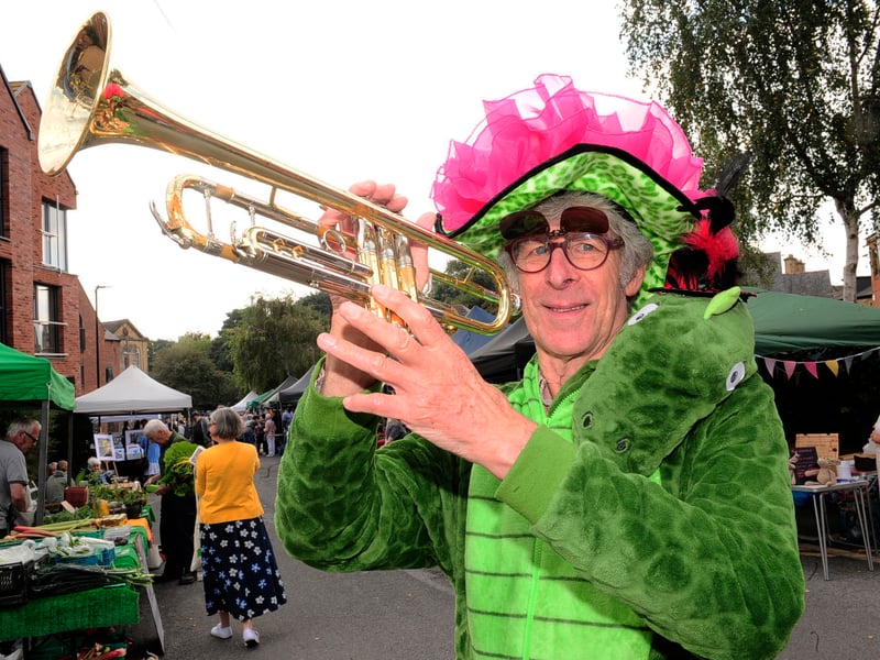 Phil Green who entertained the crowds.