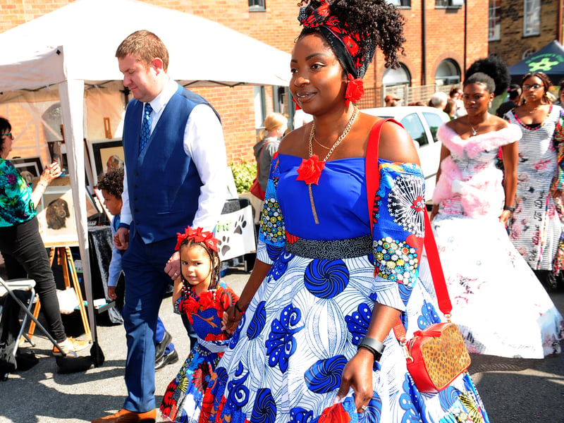 Goodness Woodhead of E Sustainable Fashion in the parade.