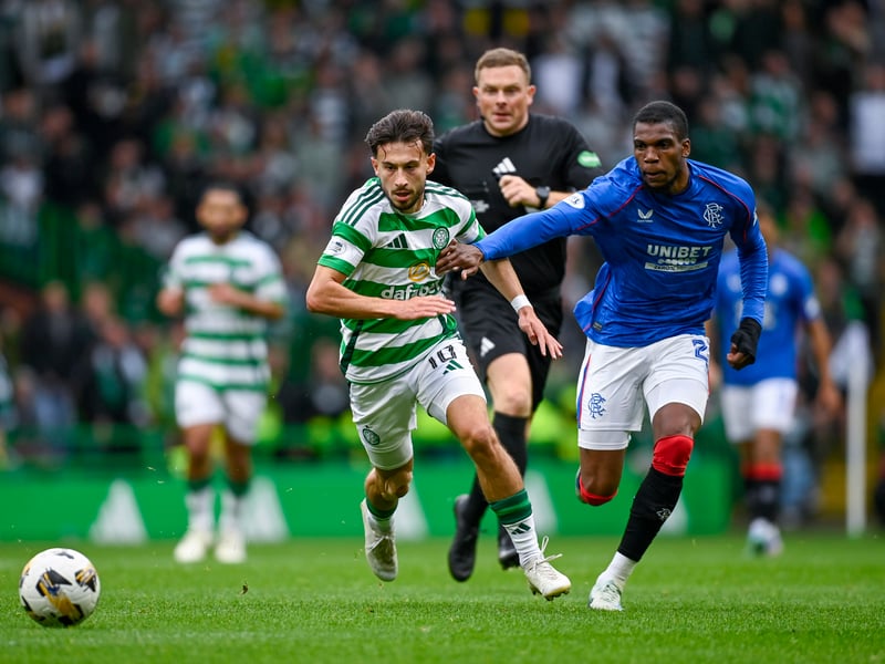 The German winger targeted Jefte down the right and was unfortunate to be flagged offside for a marginal offside call that denied Kyogo Furuhashi the opener. His pace was a constant menace throughout. Came off for James Forrest. 7