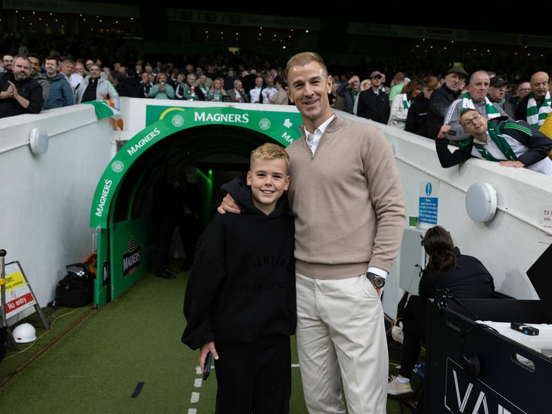 Popular former goalkeeper Joe Hart was back in town.