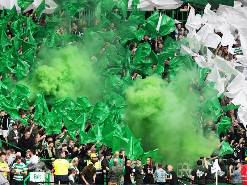 There was plenty of colour on display at Parkhead.