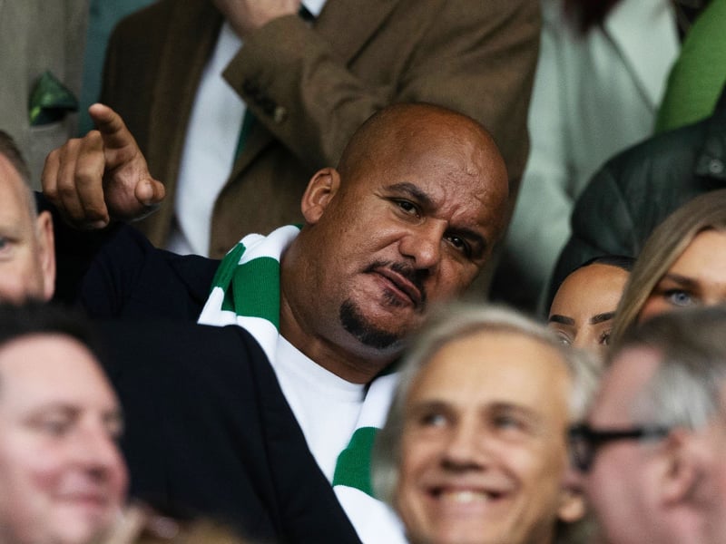 Former England and Aston Villa forward Gabriel Agbonlahor was a spectator.