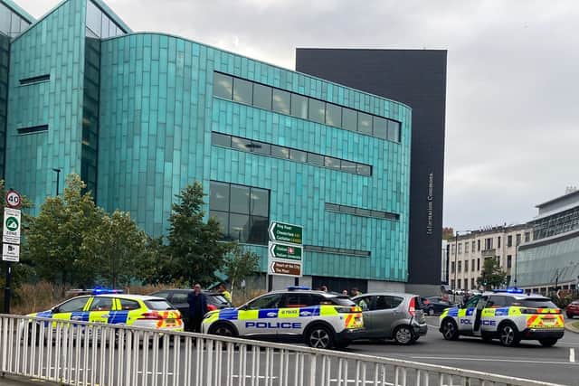 The crash occurred off Broad Lane, near to University roundabout in Sheffield city centre, yesterday afternoon (Sunday, September 1, 2024).