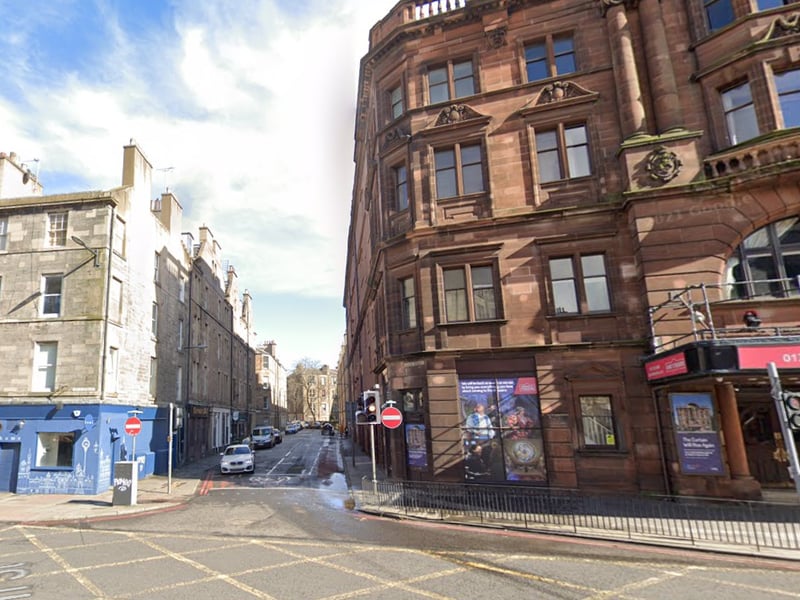 Redevelopment of the King's Theatre has led to the closure of Tarvit Street between Drumdryan Street and Home Street and also the closure of Drumdryan Street both ways from Brougham Street to Tarvit Street.