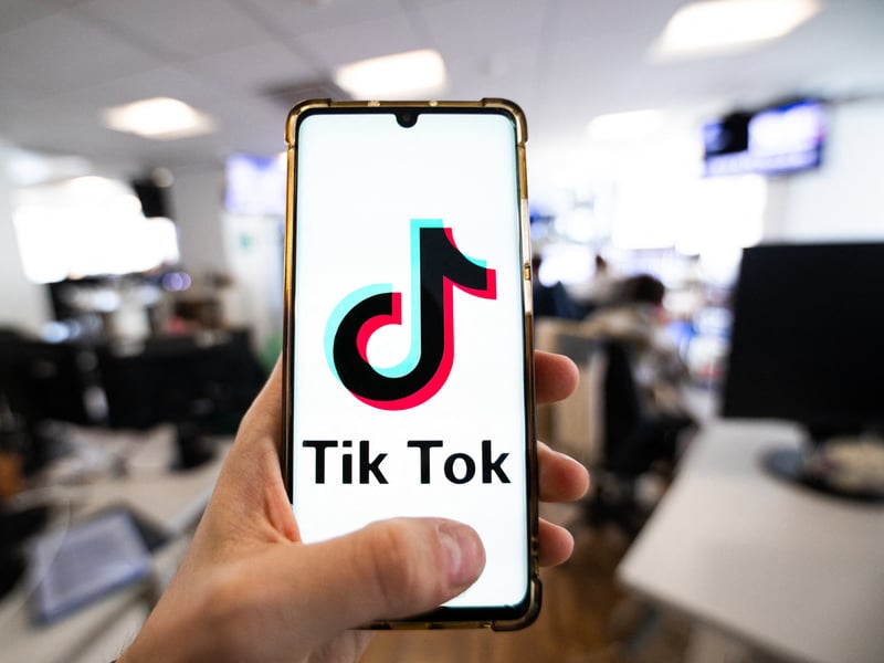TikTok’s very own brand account is in the top 10 for most followed accounts on the platform. Its videos regularly get hundreds of thousands or even millions of views. The handle is simply @TikTok. Photo: ANTONIN UTZ/AFP via Getty Images