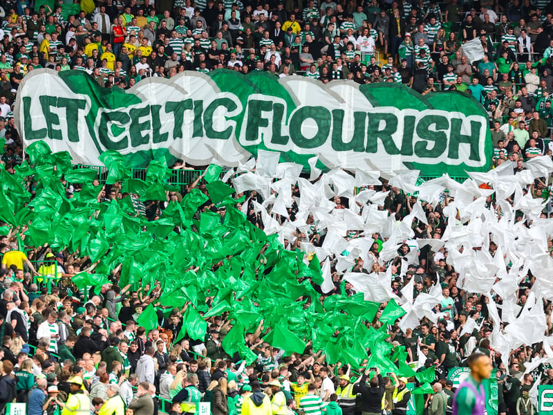 The pre-match banner display from the home support.