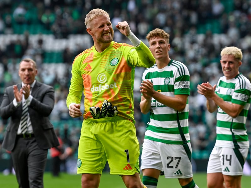 He's yet to concede a goal in the league after signed a one-year deal with Celtic in the summer. He's 37, but if he continues his good start then Celtic could trigger their option for a contract extension.