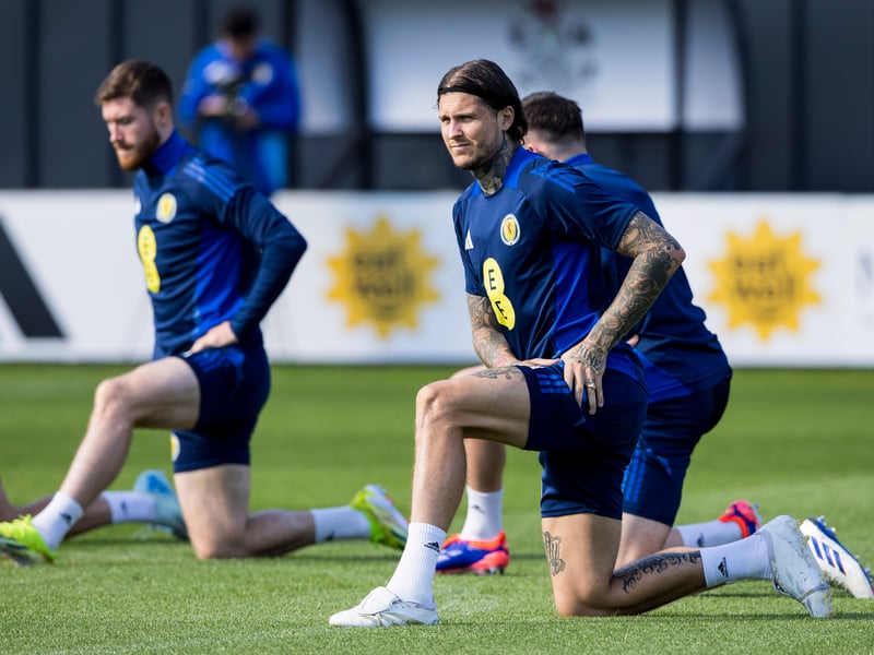 He missed out on a place at the Euros due to injury, but returns to lead the line at Hampden Park tonight with Che Adams missing.