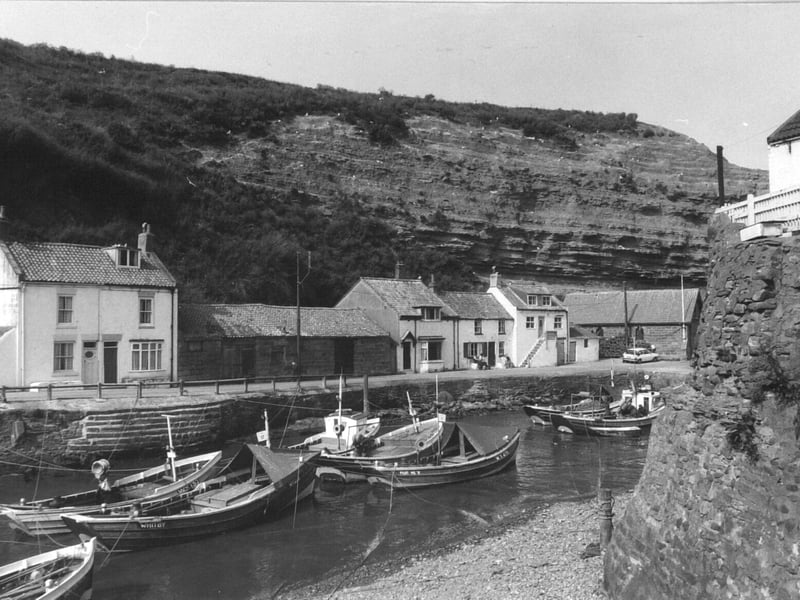 Staithes in March 1982.
