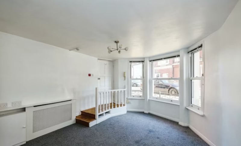 The listing says: "A 2 double bedroom ground floor apartment in central Southsea close to the common and only 500m from the beach."
