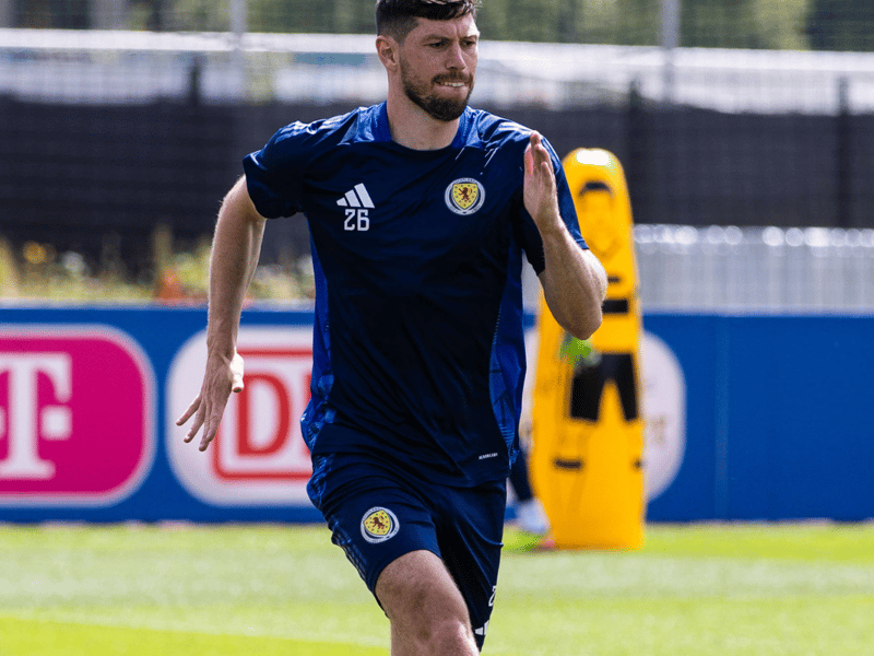 The Las Palmas centre-back begins the game for Scotland after his promising start to life in La Liga.