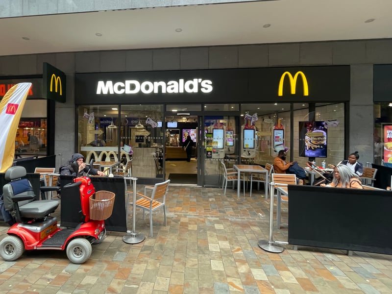 The McDonald's branch on Bond Street in the city centre has a rating of 3.6 from 156 reviews