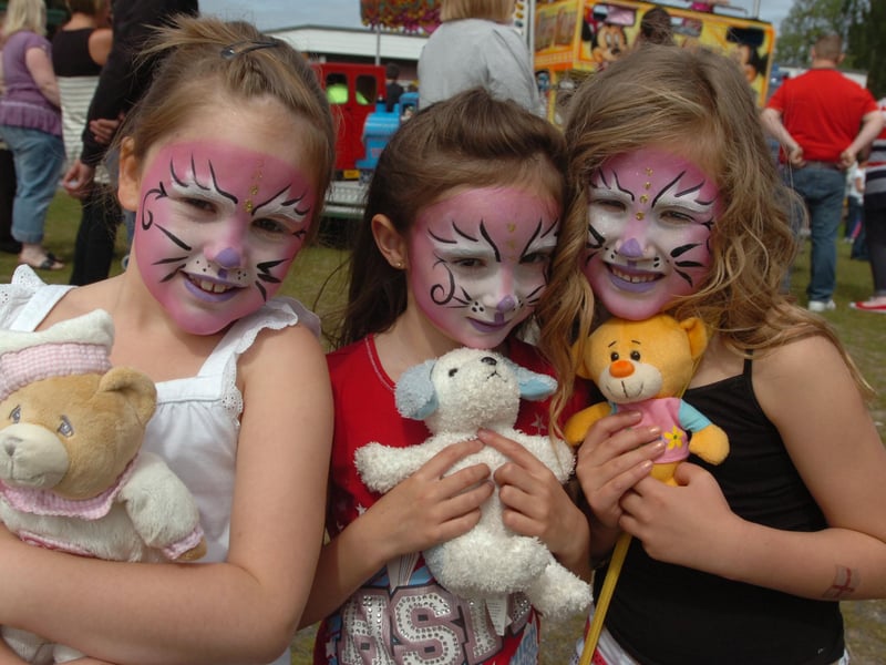 It's the annual teddy bears picnic at Helford Road Pavilion, Peterlee in 2010.
In the picture are Ebony McAvoy, Maizee Culley and Anya Gilfoyle.