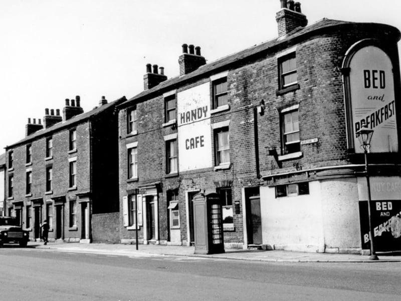 Handy Cafe, on Burton Road, Neepsend, in 1965