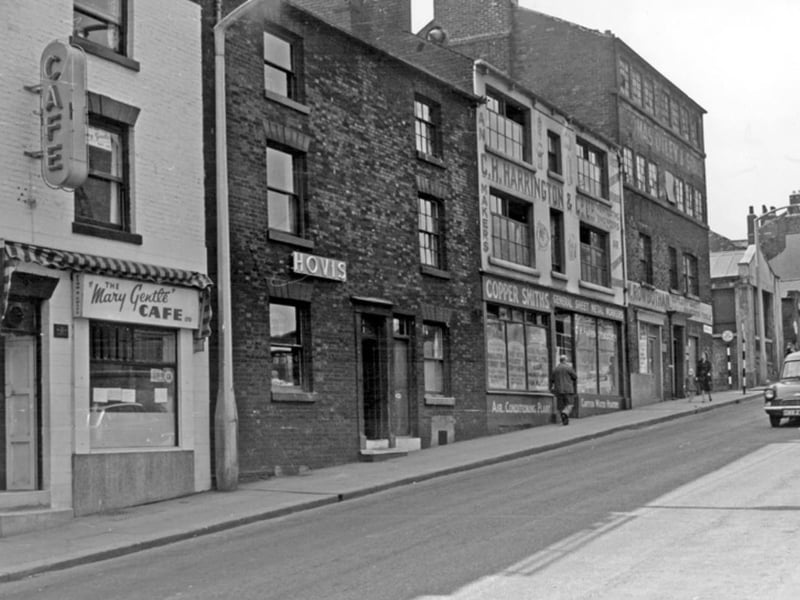 The Mary Gentle Cafe, on Howard Street, Sheffield city centre, in April 1965