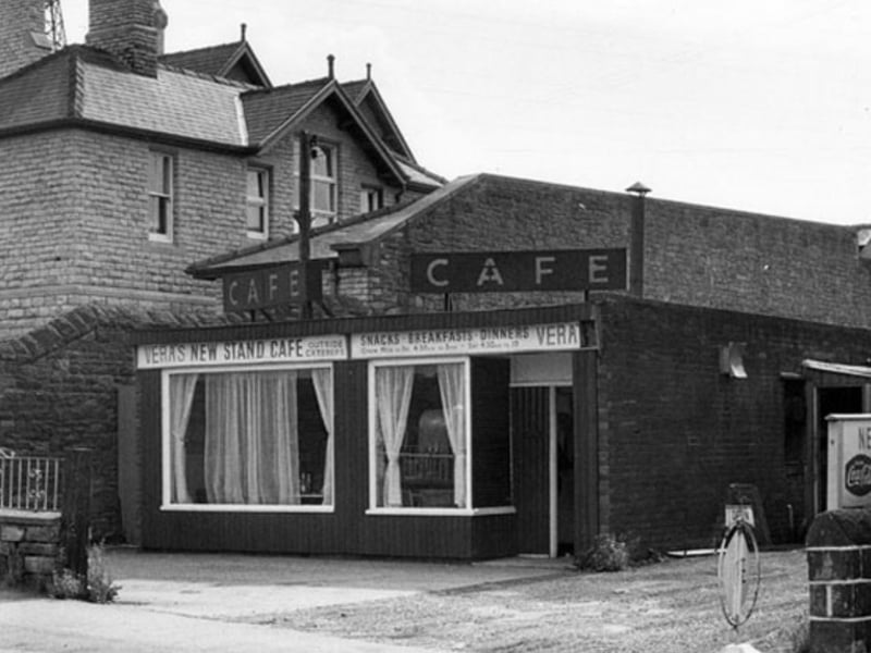Vera's New Stand cafe, Wadsley Bridge, Sheffield, in June 1975