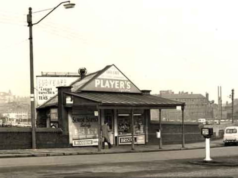 Cosy Cafe, on Sheaf Street, opposite Sheffield Midland Railway Station, in 1963