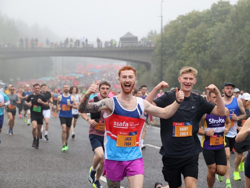 Runners were seen enjoying the 2024 Great North Run.