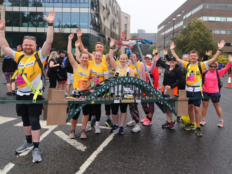 These runners went above and beyond with their costume.