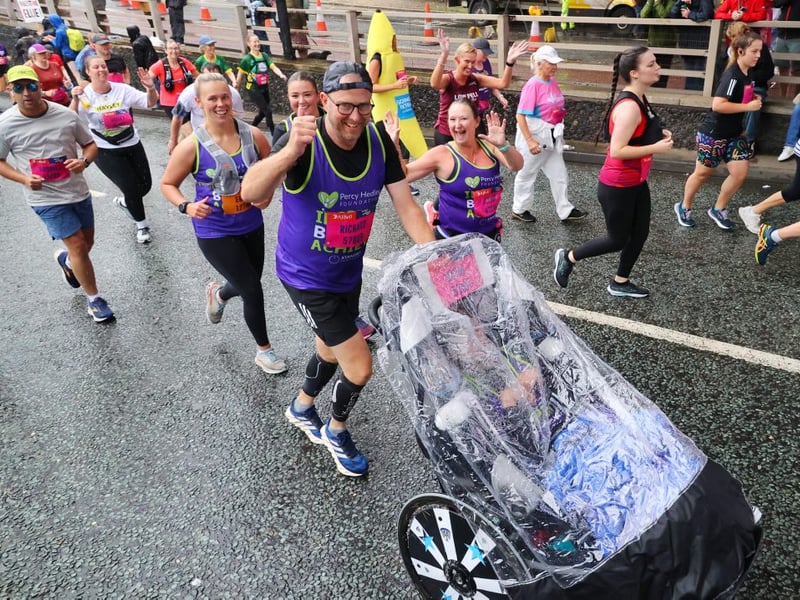 Runners were enjoying the event in Newcastle.