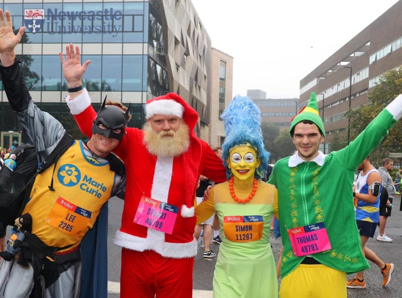 The Great North Run is the only place you'll see Batman with Santa Claus, Marge Simpson and Buddy the Elf.