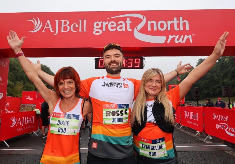 Stars of BBC's The Traitors were in good spirits ahead of the 2024 Great North Run.