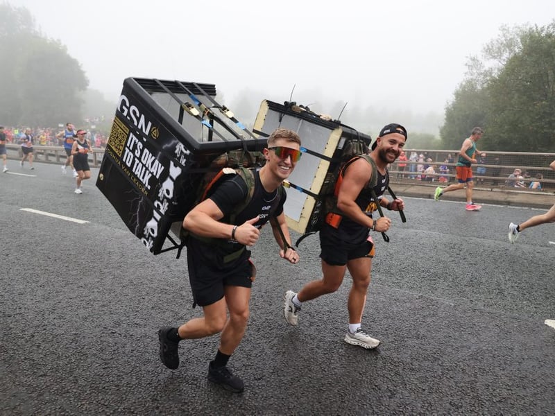 As if running a half-marathon was not difficult enough, some decided to take on an extra challenge.