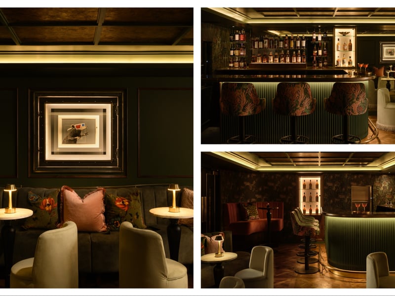 The Burrow is a stylish whisky and cocktail bar located just off the historic Royal Mile in Blackfriars Street. Promising a unique and intimate experience in the heart of the city, the trendy bar offers a range of innovative cocktails with a modern twist on classic flavours. The bar also features its very own Banksy artwork