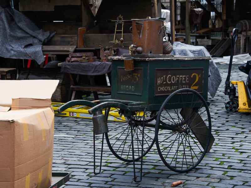 Another period cart on the Frankenstein set