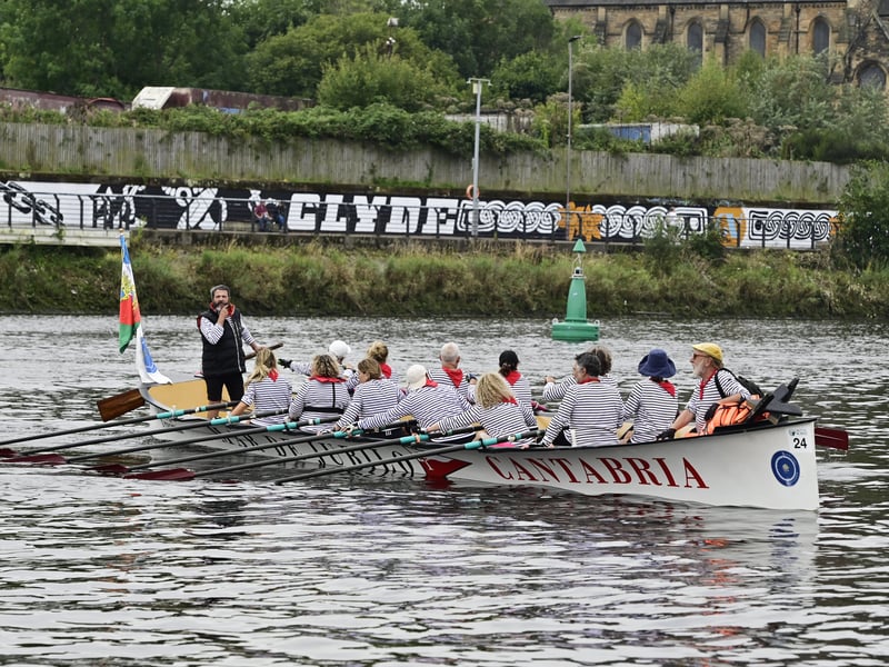 The Clydebuilt Festival was also on over the weekend and saw rowers race down the Clyde.