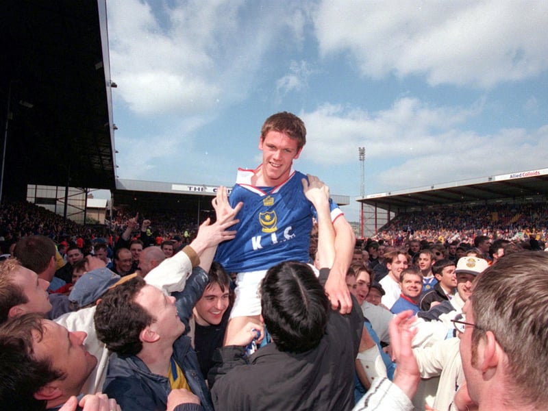 The midfielder emerged through the Fratton Park ranks to make 177 appearances and score 11 goals during a 13-year Blues stay. He joined Reading in 2000, @_calebjohnson said on X: 'Sammy Igoe. Got the kit with his name on for Christmas then sold him in Jan.'