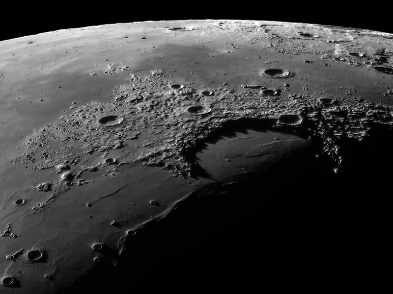 Shadow peaks of Sinus Iridum by Gábor Balázs Budapest, Hungary