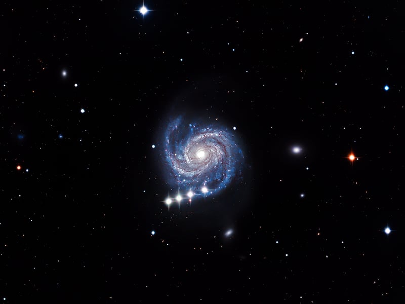 M100 (The Blowdryer Galaxy) and Ceres by
Damon Mitchell Scotting