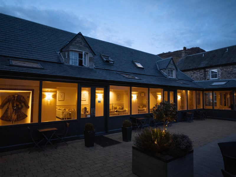 Many of the hotel's food and drink offerings look over its sheltered inner courtyard