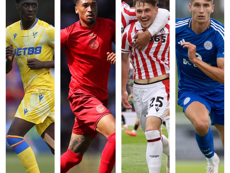 From left to right - Jesurun Rak-Sakyi, Daniel Jebbison, Luke Cundle and Ben Nelson were all linked with Pompey this summer. Pics: Getty