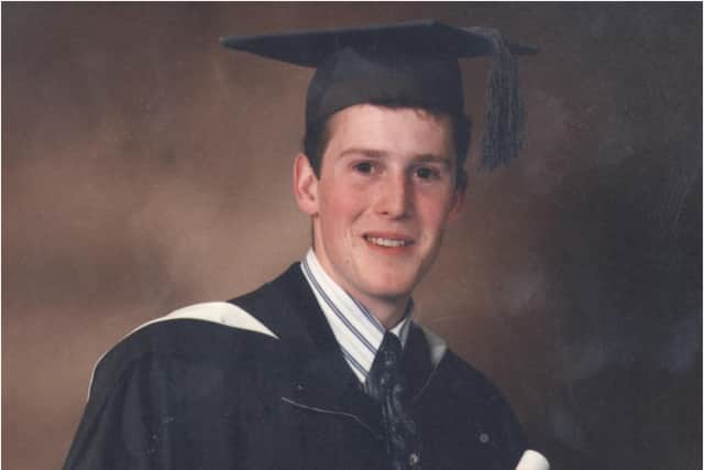 Nigel Thompson, from Sheffield, was just 33 when he was killed in the attacks on the twin towers on September 11, 2001